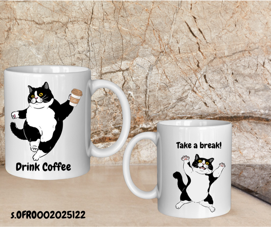 Ofro Black Catty Mug