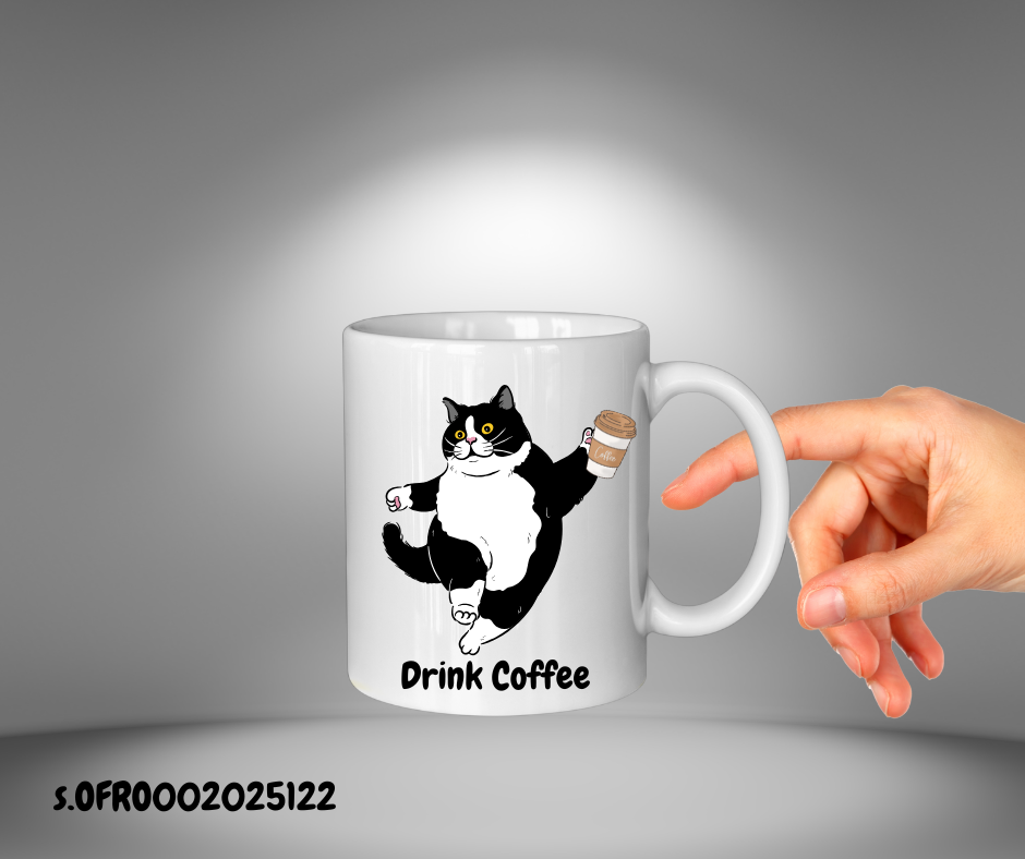 Ofro Black Catty Mug