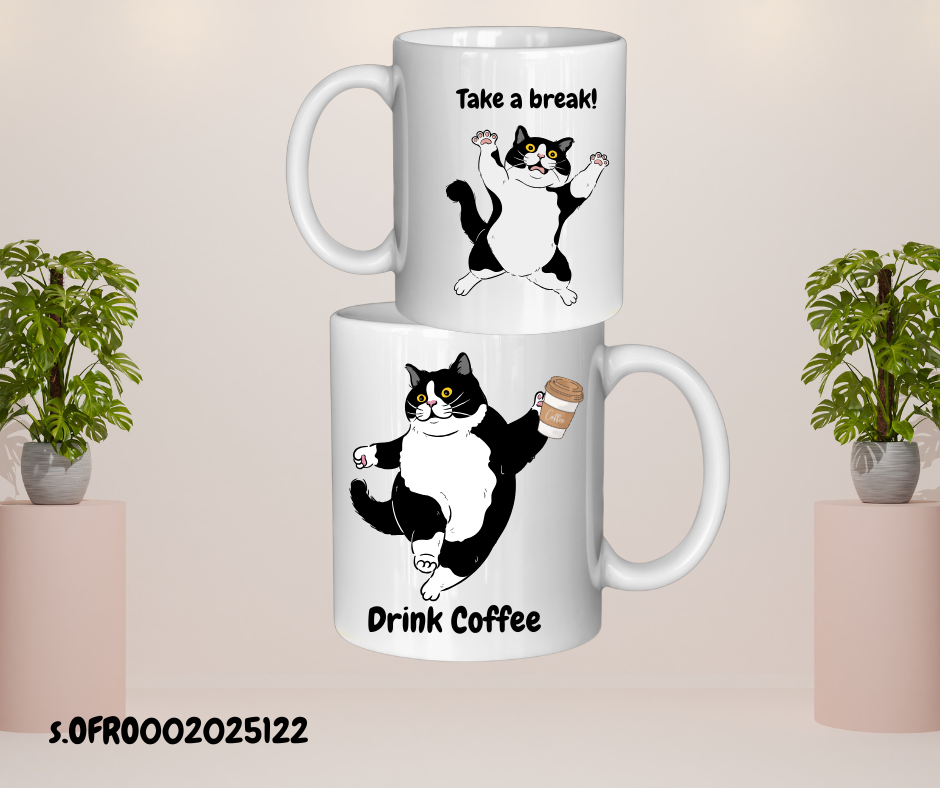 Ofro Black Catty Mug