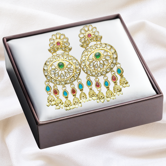 Ofro Colourful Halo Drops Earring