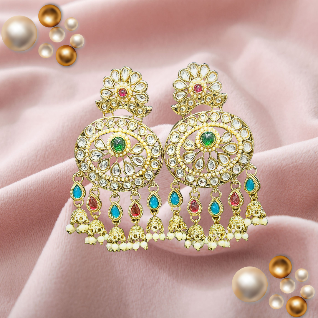 Ofro Colourful Halo Drops Earring