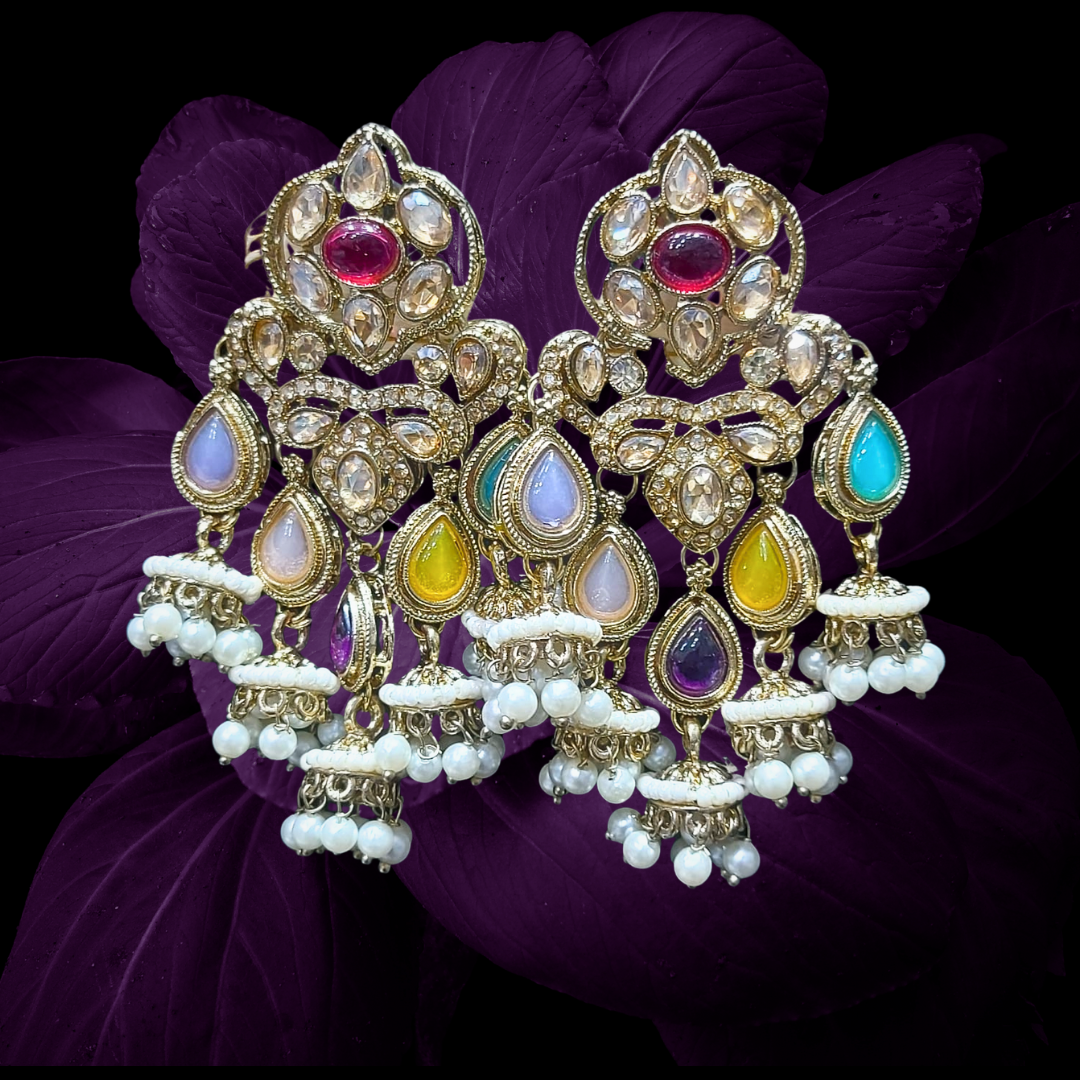 Ofro Roohani Phool Earrings