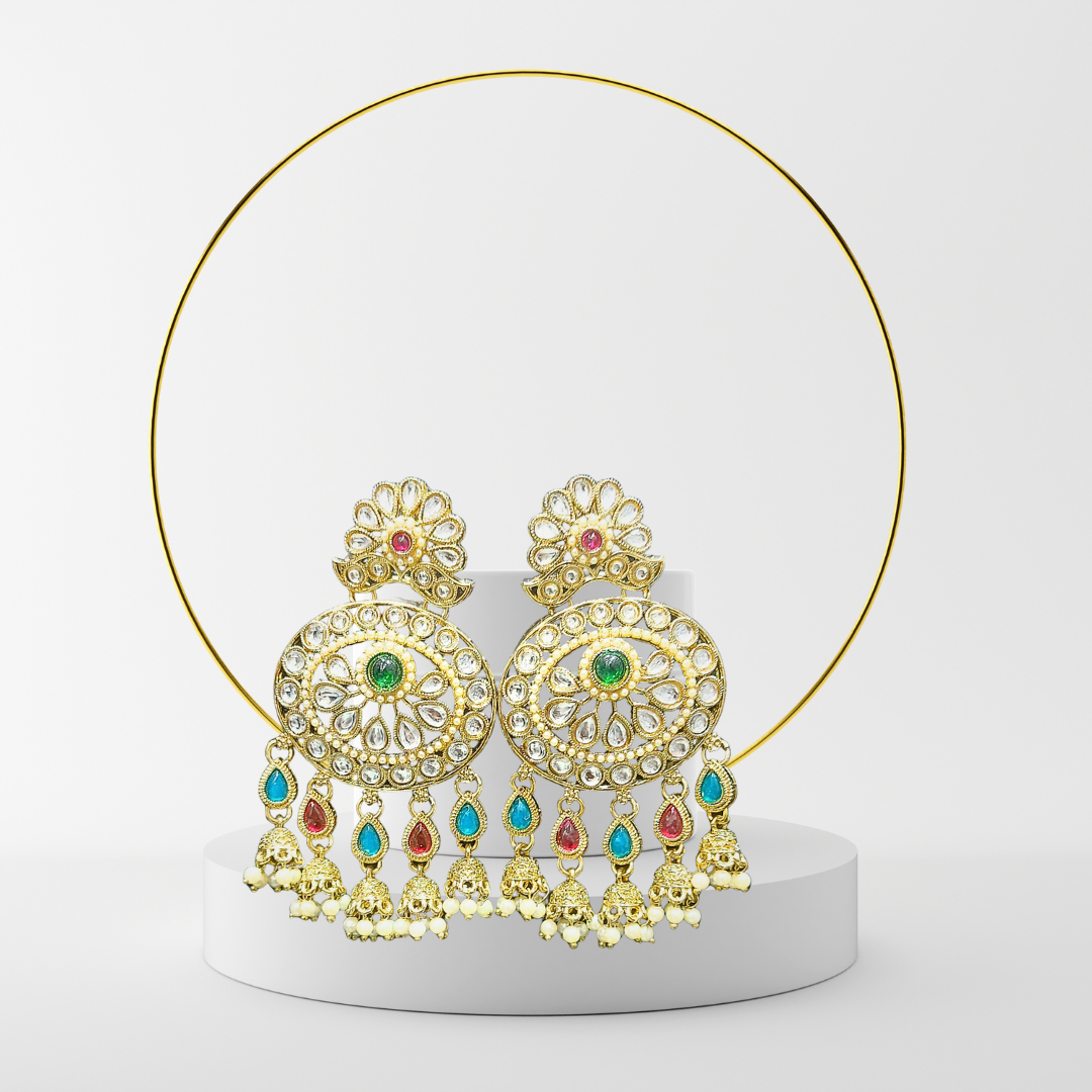 Ofro Colourful Halo Drops Earring