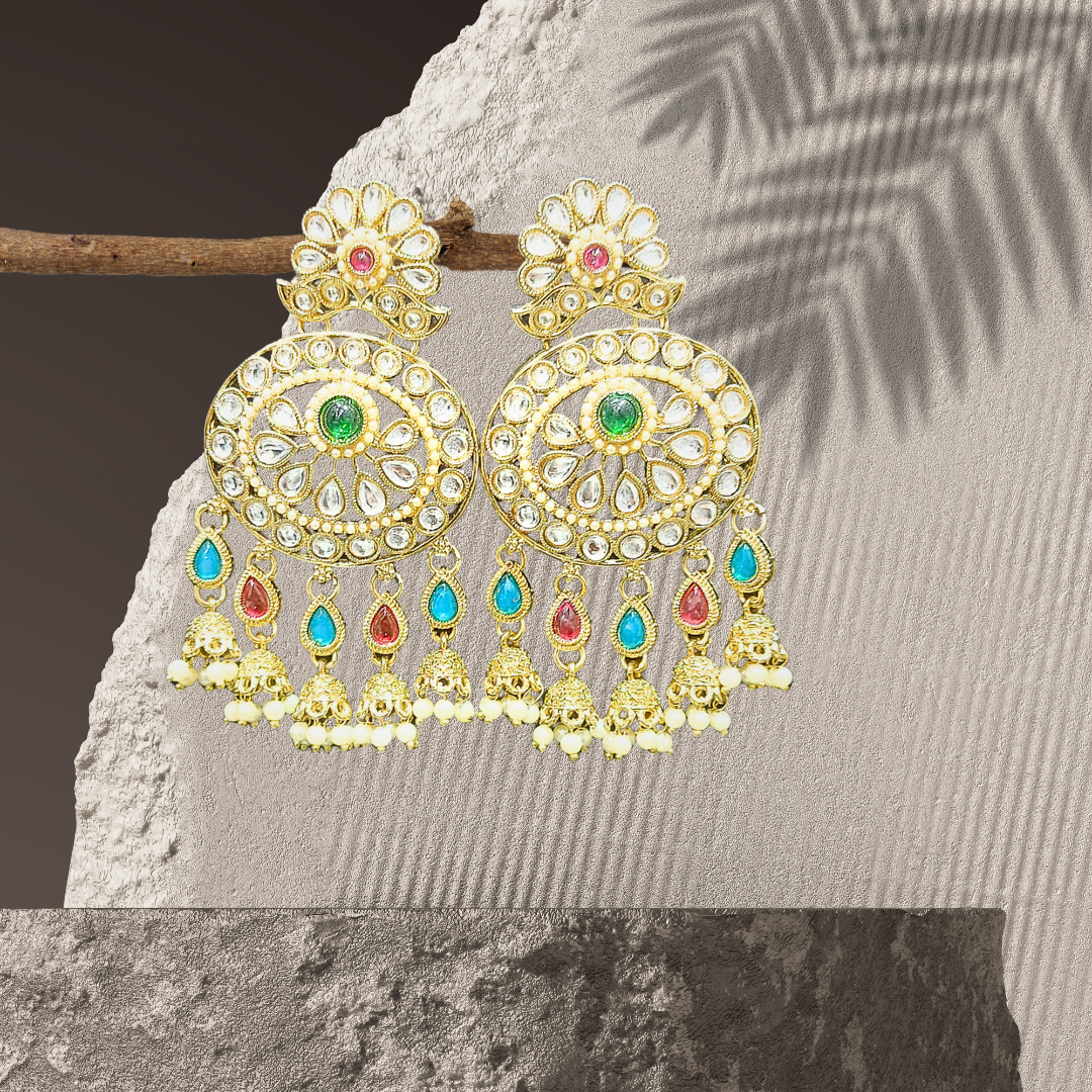 Ofro Colourful Halo Drops Earring
