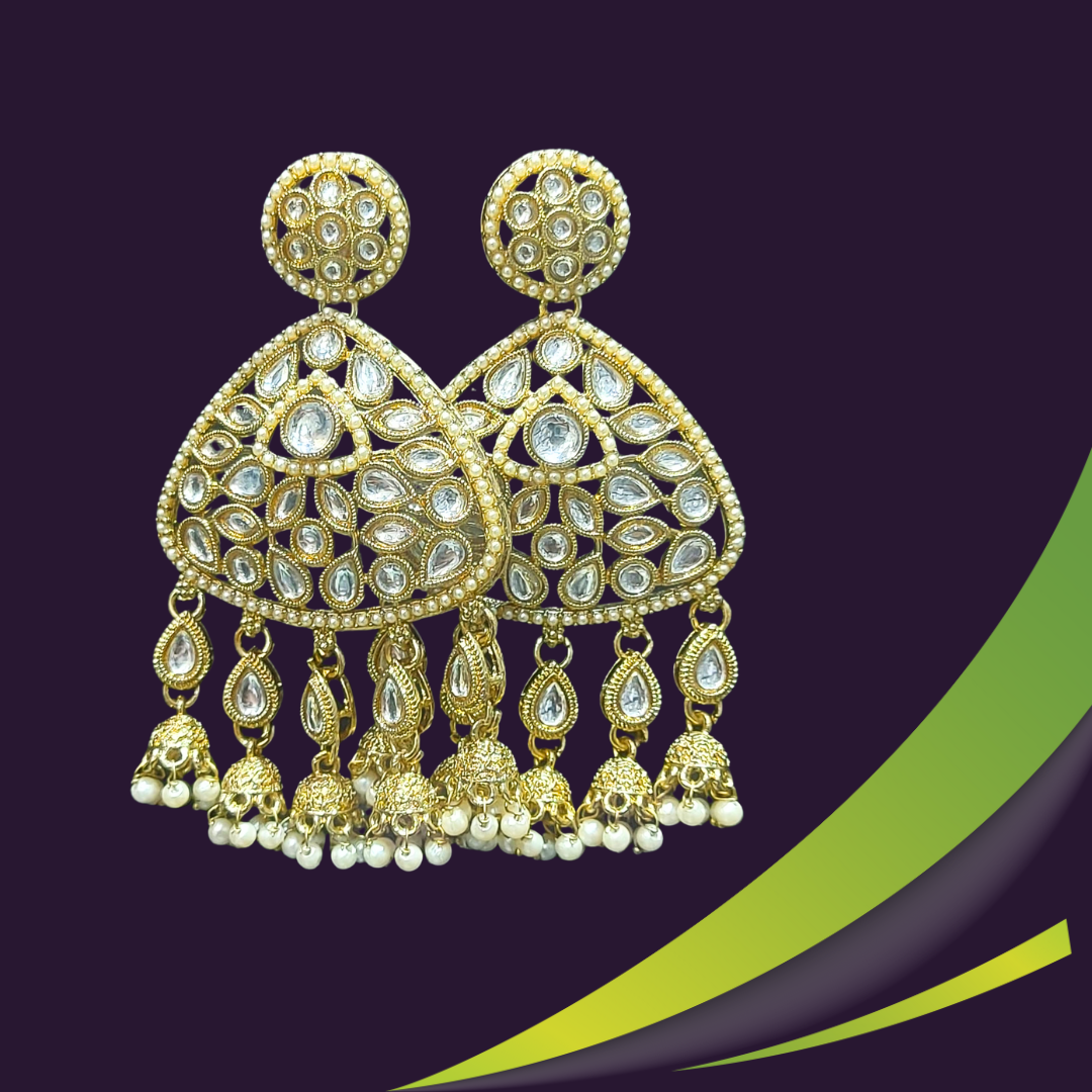 Ofro Golden Polki Earrings
