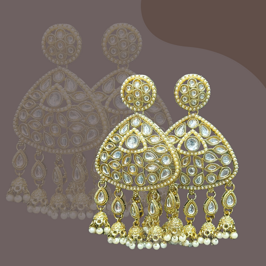 Ofro Golden Polki Earrings