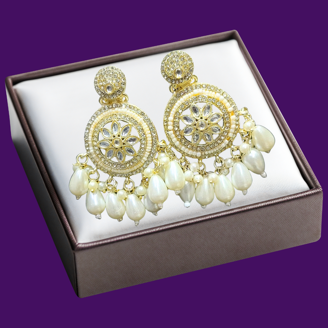 Ofro Anmol Pearl Charm Earrings