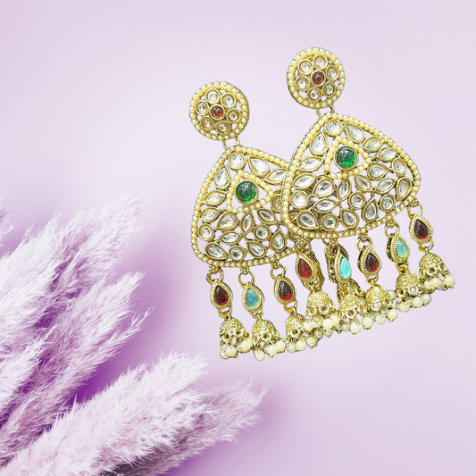 Ofro Meherbani Polki Earrings ✨