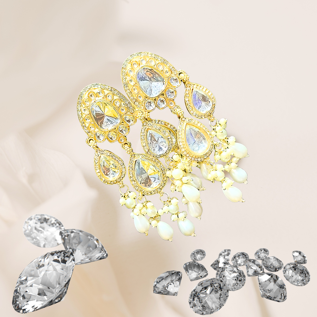 Ofro Kundan Shine Earrings