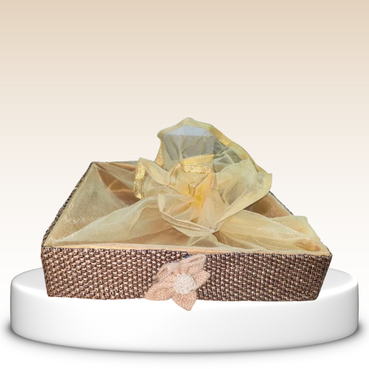 Brown Festive Hamper ( Brown Jute MDF )