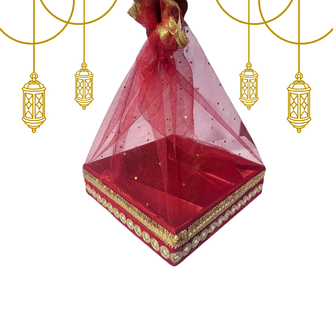 Red Hamper ( Red Floral MDF )