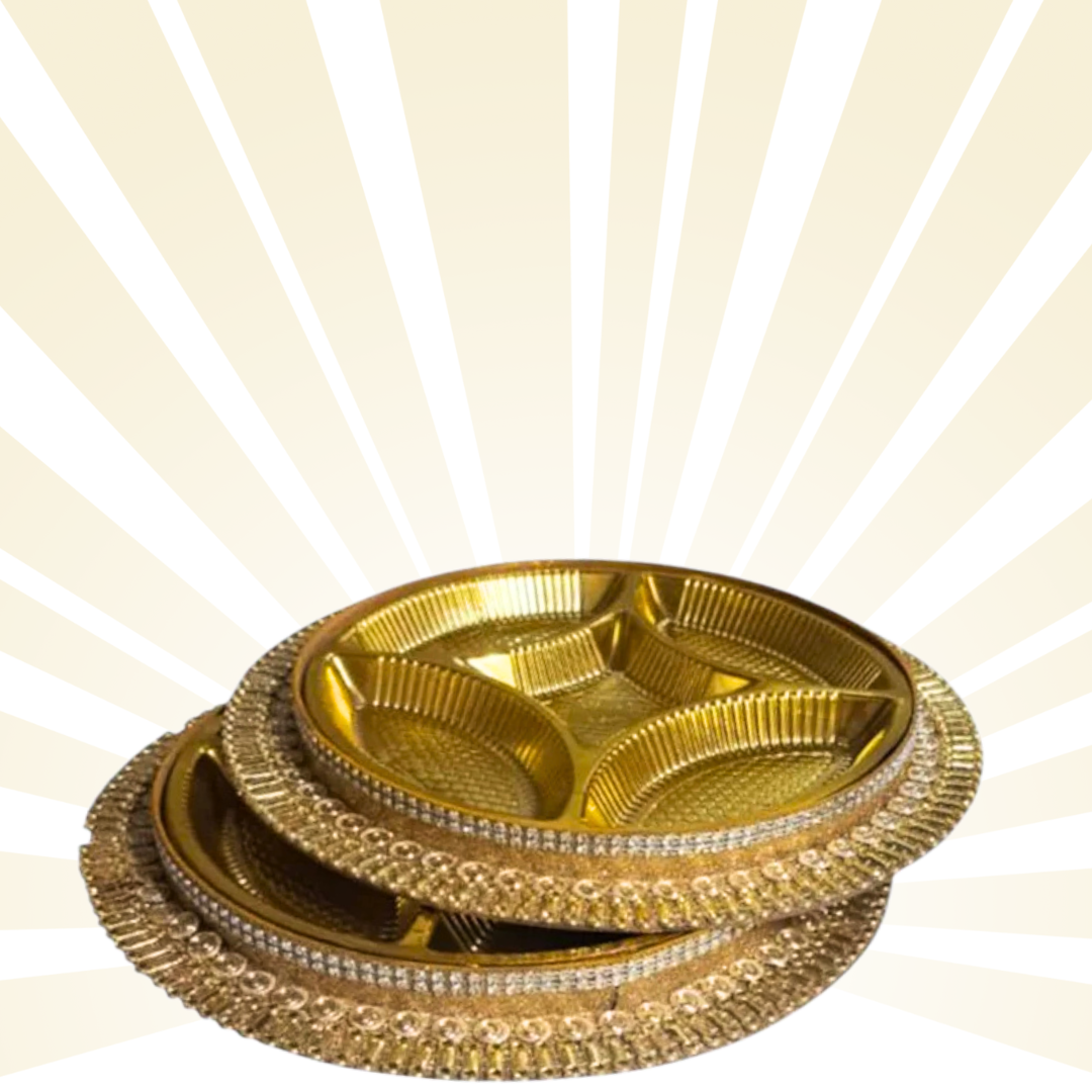 Dryfruit Lak Tray (5 Khana Barfi Dryfruit Cavity)