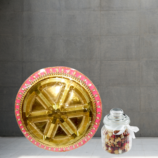 Designing Dryfruit Tray ( 6 Khana )