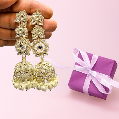 Ofro Shahi Adaa Polki Jhumkas 👑