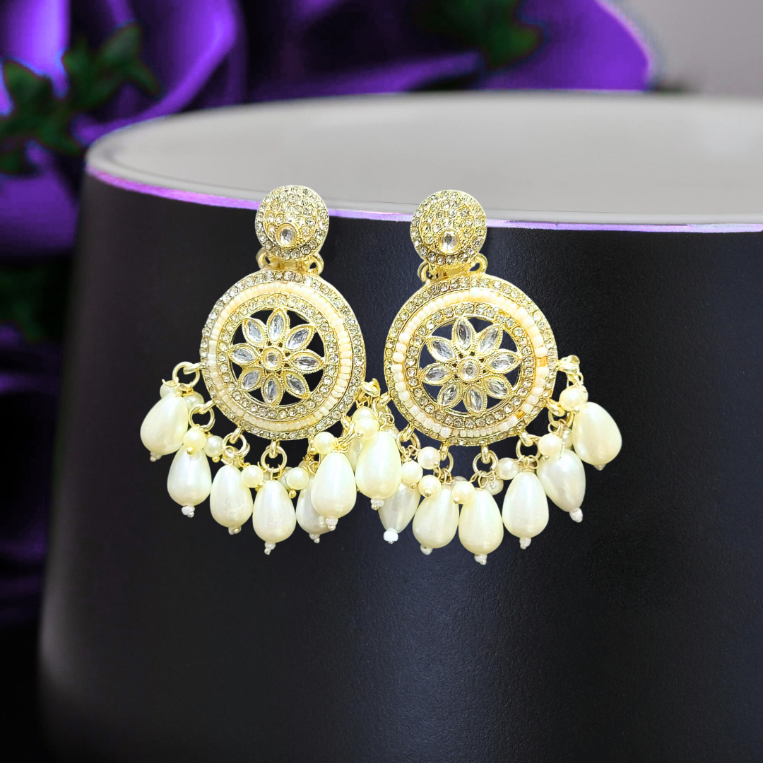 Ofro Anmol Pearl Charm Earrings