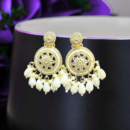 Ofro Anmol Pearl Charm Earrings