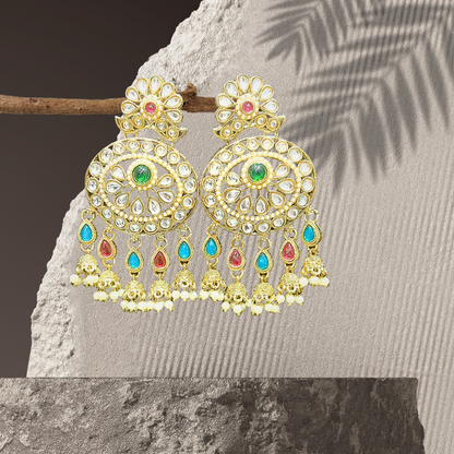 Ofro Colourful Halo Drops Earring