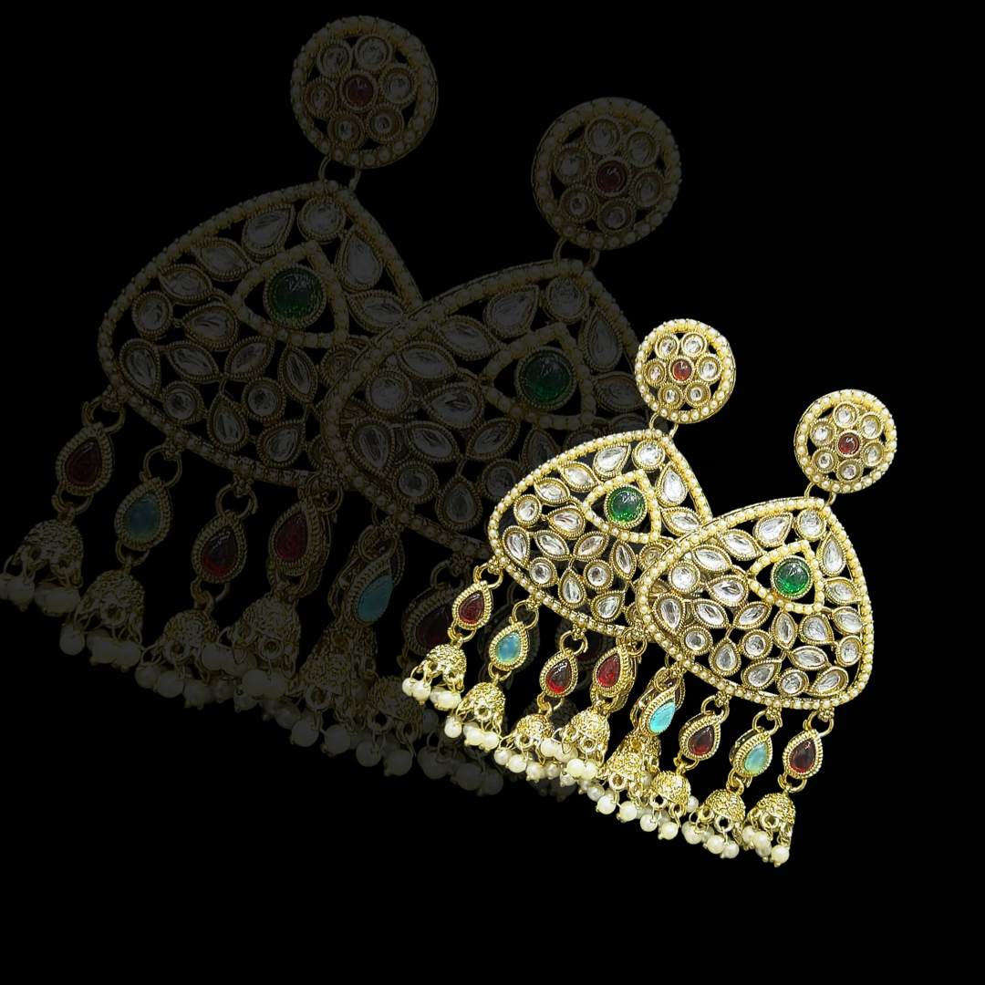 Ofro Meherbani Polki Earrings ✨