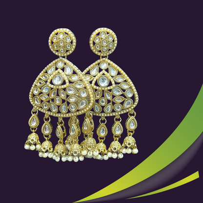 Ofro Golden Polki Earrings