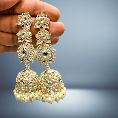 Ofro Shahi Adaa Polki Jhumkas 👑