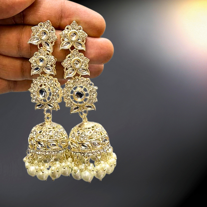 Ofro Shahi Adaa Polki Jhumkas 👑