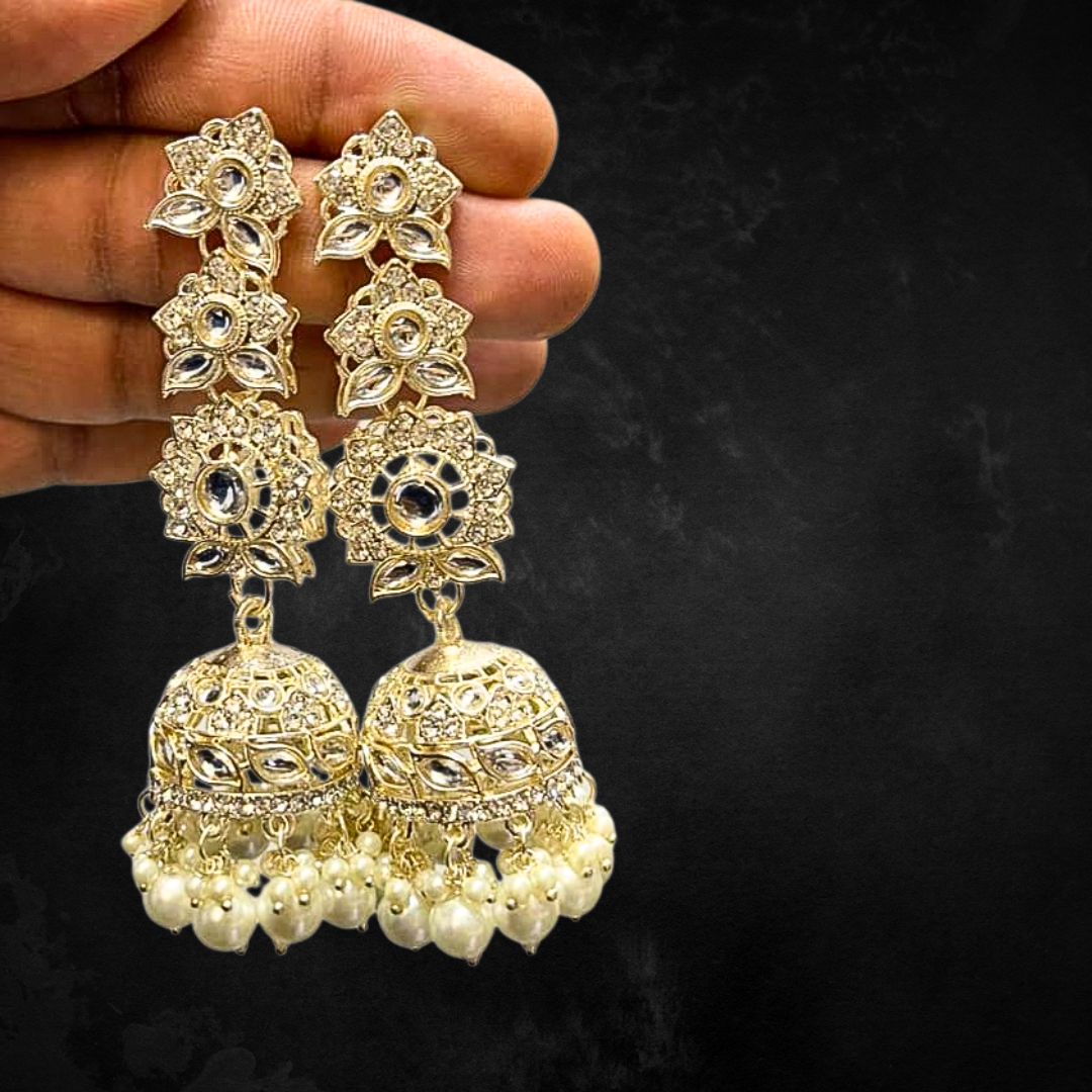 Ofro Shahi Adaa Polki Jhumkas 👑