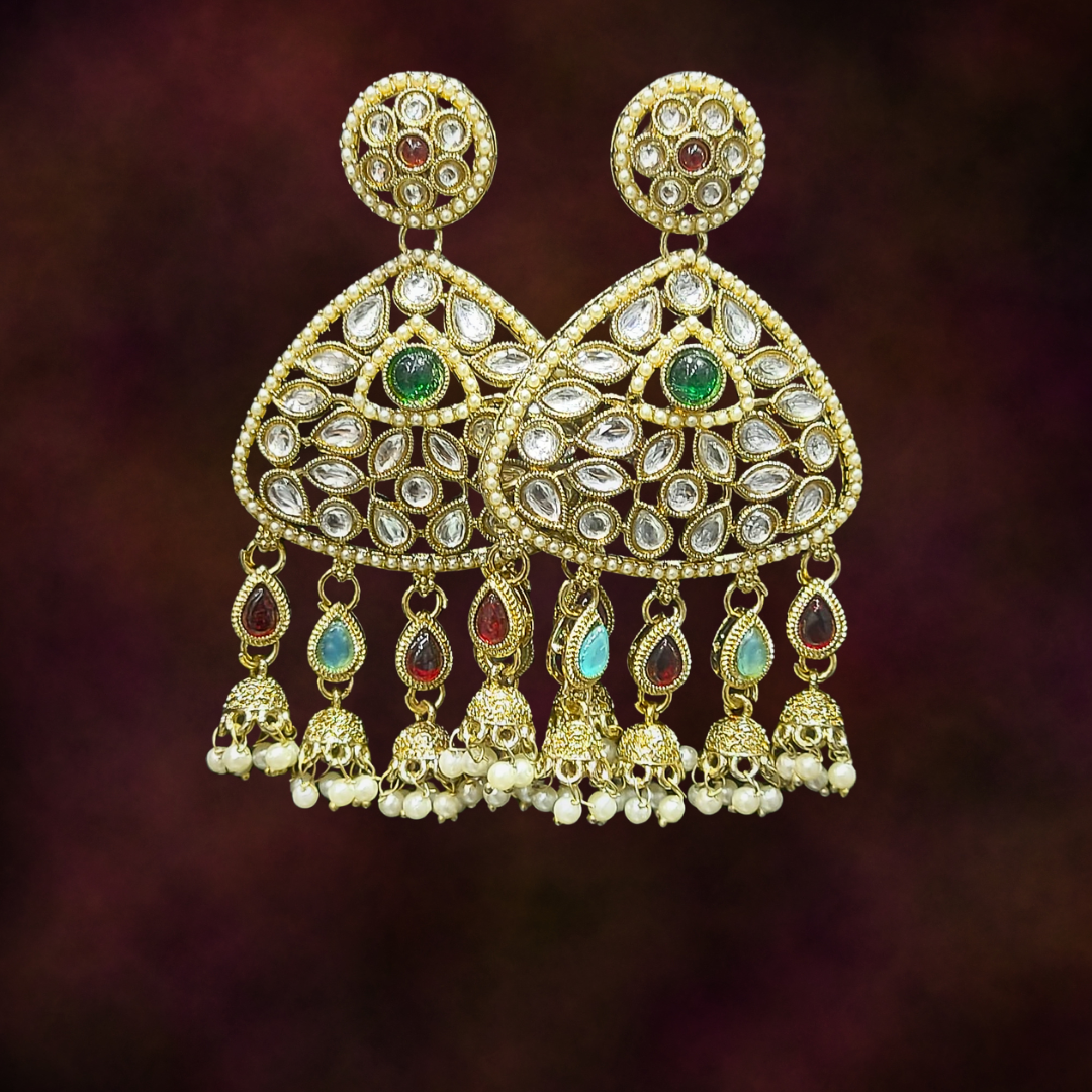Ofro Meherbani Polki Earrings ✨