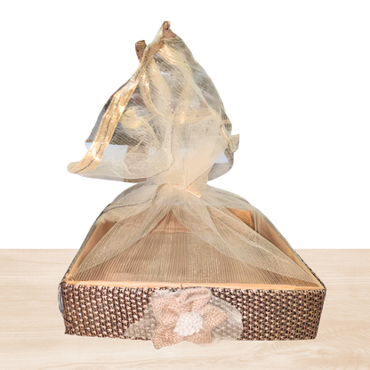Brown Festive Hamper ( Brown Jute MDF )
