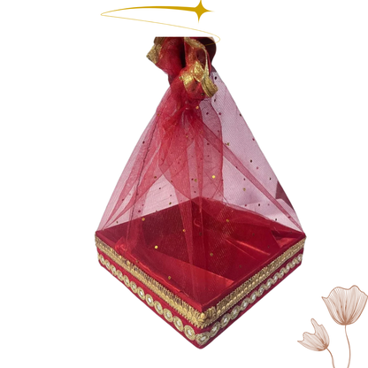 Red Hamper ( Red Floral MDF )