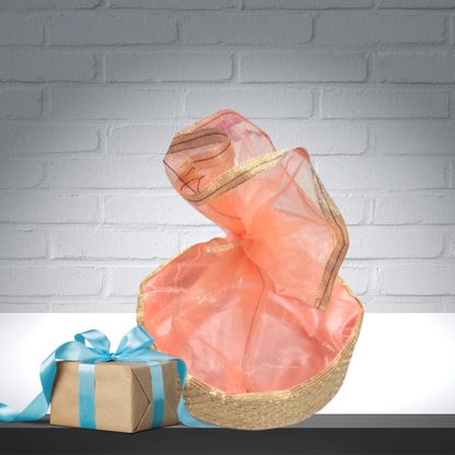 Fancy Circle Hamper ( Gol Samarpit Gold Patti MDF )