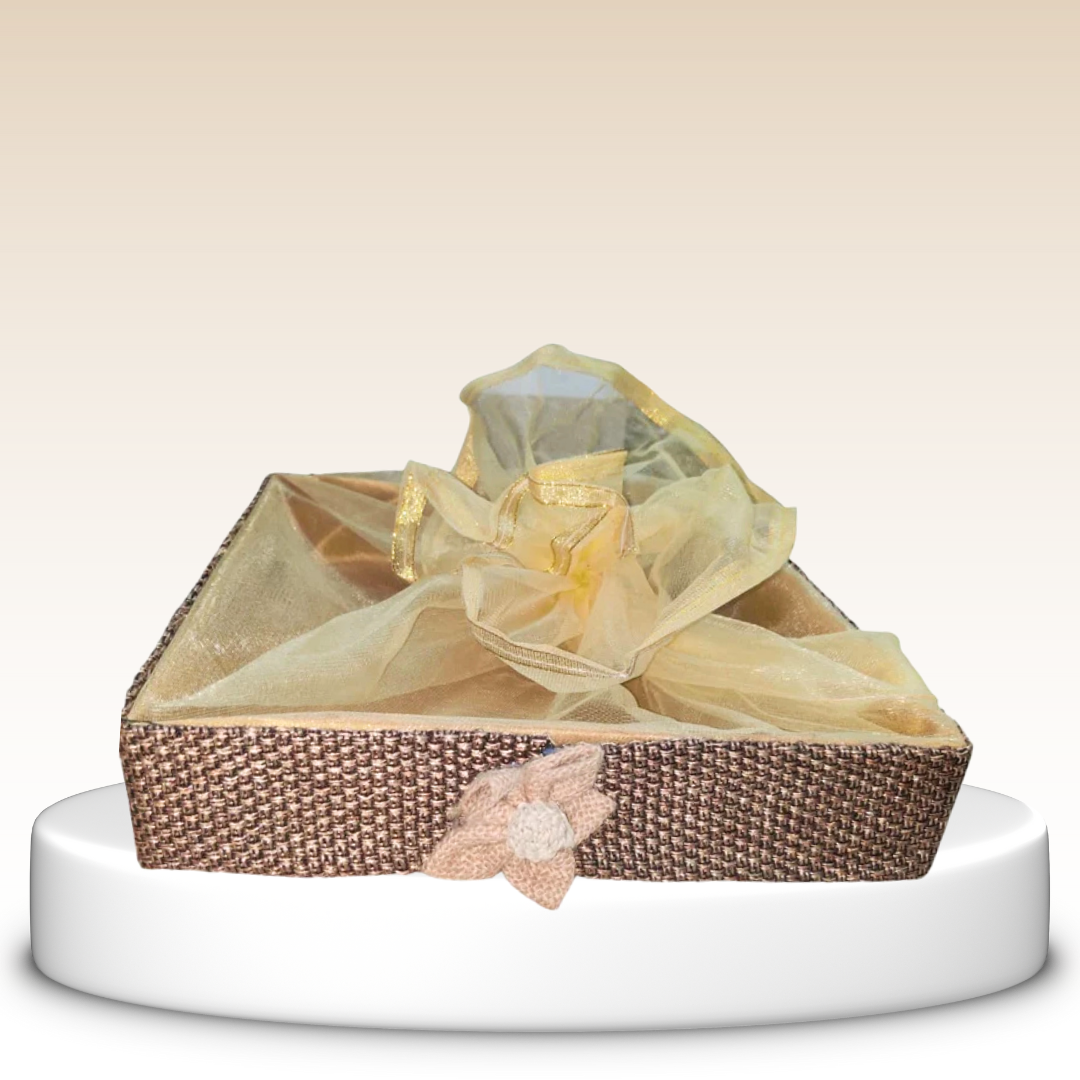 Brown Festive Hamper ( Brown Jute MDF )