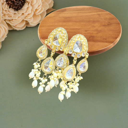 Ofro Kundan Shine Earrings