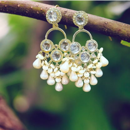 Ofro Round Luxe Teardrop Earrings