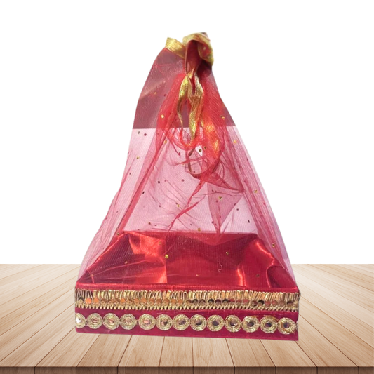 Red Hamper ( Red Floral MDF )