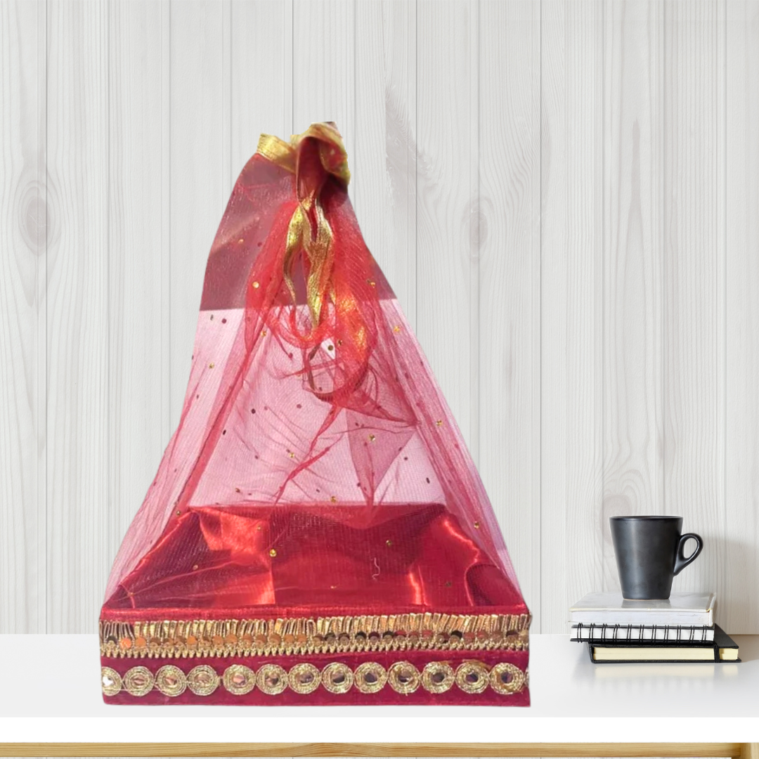 Red Hamper ( Red Floral MDF )